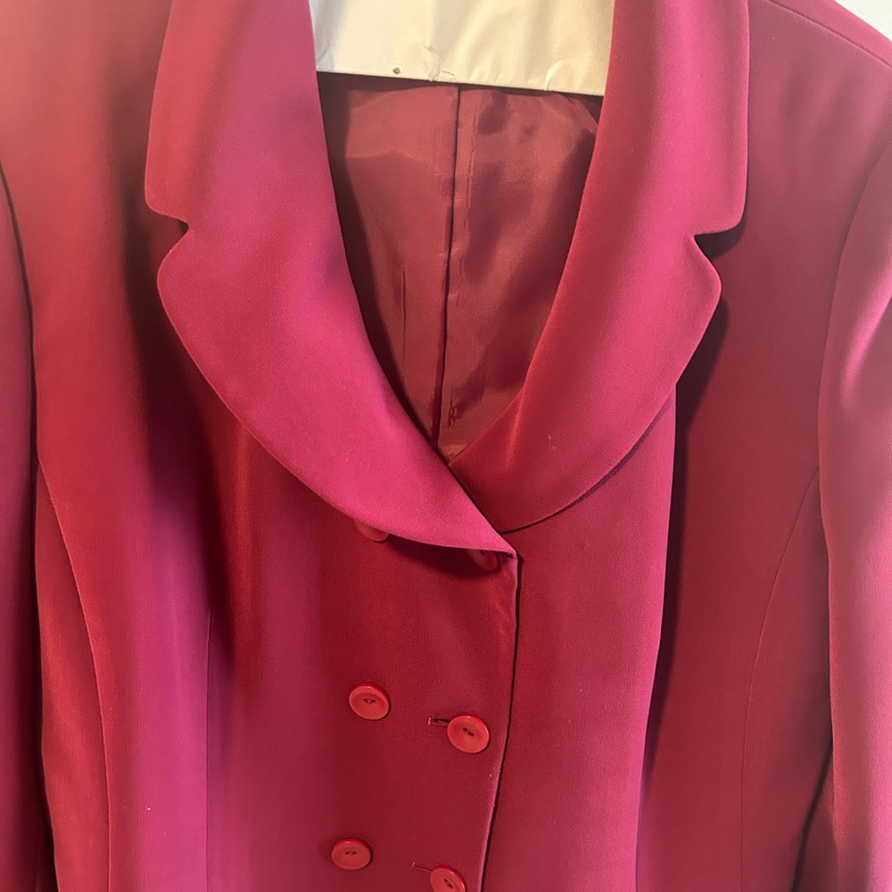 Raspberry 2 piece skirt suit